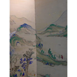 Landscape, Late Meiji Period Japanese Screen Pair - Image 11