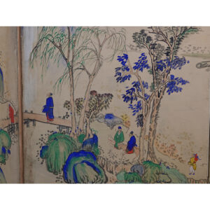 Landscape, Late Meiji Period Japanese Screen Pair - Image 13
