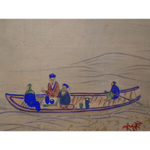 Landscape, Late Meiji Period Japanese Screen Pair - Image 7