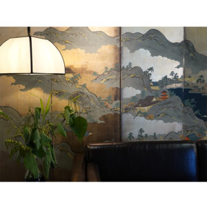 Sailing Boats on Blue Waters, Late Edo Period Japanese Screen - Image 3