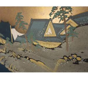 Sailing Boats on Blue Waters, Late Edo Period Japanese Screen - Image 5
