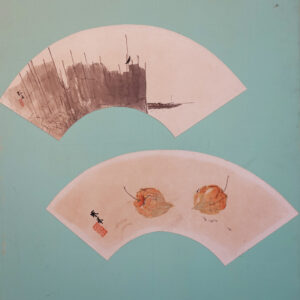 Multiple 19th Century Applied Vignettes in Japanese Screen Pair - Image 10