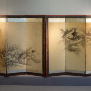 Pair of Dragons, 20th Century Japanese Screen Pair - Image 2