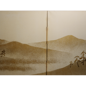Gold Dust Landscape, Japanese Screen in 20th Century - Image 3