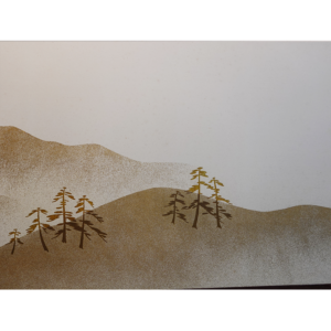 Gold Dust Landscape, Japanese Screen in 20th Century - Image 4