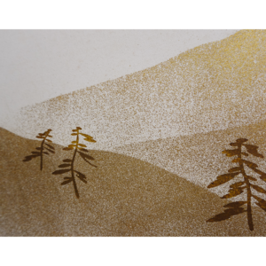 Gold Dust Landscape, Japanese Screen in 20th Century - Image 6