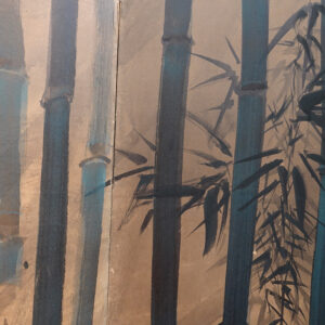 Majespecter Raccoons Under Moonlight, Meiji Period Signed & Sealed Japanese Screen - Image 11