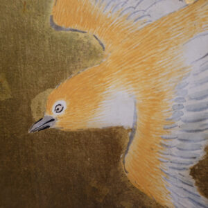 1930s Showa Period Japanese Screen, Birds and Flowers by A Stream - Image 19
