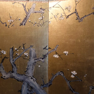 1930s Showa Period Japanese Screen, Birds and Flowers by A Stream - Image 7