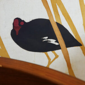 Birds in Paddy Field, 1950s-1960s Showa Period Japanese Screen - Image 6