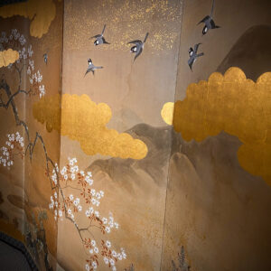 100 Years Old Japanese Screen, Cherry Blossom Trees - Image 11