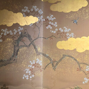 100 Years Old Japanese Screen, Cherry Blossom Trees - Image 6