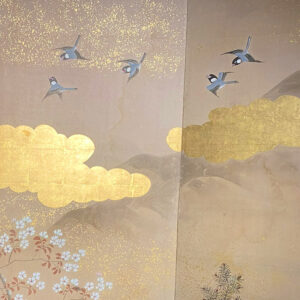 100 Years Old Japanese Screen, Cherry Blossom Trees - Image 7