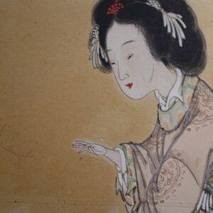 Late Edo Period Japanese Screen, Ladies at Tea Gathering - Image 19