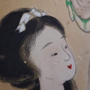 Late Edo Period Japanese Screen, Ladies at Tea Gathering - Image 20
