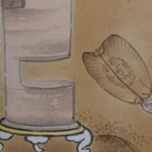 Late Edo Period Japanese Screen, Ladies at Tea Gathering - Image 23
