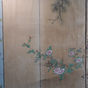 Late Edo Period Japanese Screen, Ladies at Tea Gathering - Image 3