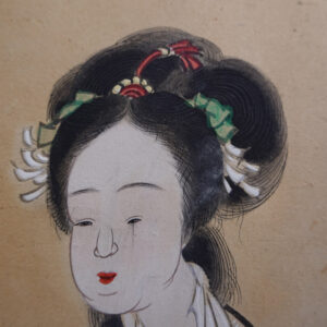 Late Edo Period Japanese Screen, Ladies at Tea Gathering - Image 10
