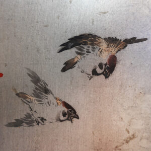 Red Bamboo, Japanese Screen Pair from Taisho Year 13, 1925 - Image 15