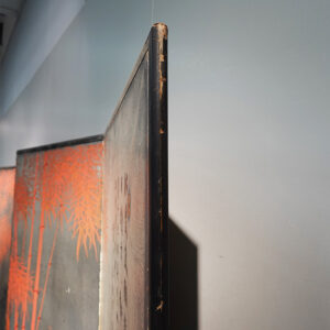 Red Bamboo, Japanese Screen Pair from Taisho Year 13, 1925 - Image 20