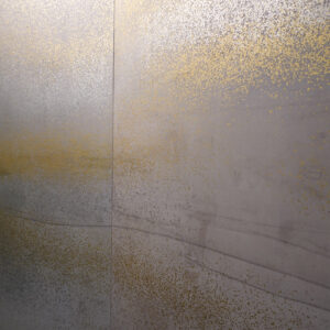 Late Edo 19th Century Japanese Screen, Birds Above Waves in the Gold Mist - Image 9