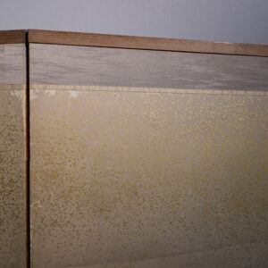 Late Edo 19th Century Japanese Screen, Birds Above Waves in the Gold Mist - Image 10