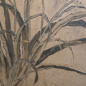 19th Century Japanese Screen, Peonies and Rock - Image 9