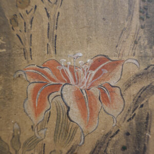 19th Century Japanese Screen, Peonies and Rock - Image 12