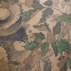 19th Century Japanese Screen, Peonies and Rock - Image 8