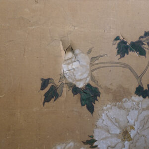 19th Century Japanese Screen, Peonies and Rock - Image 16