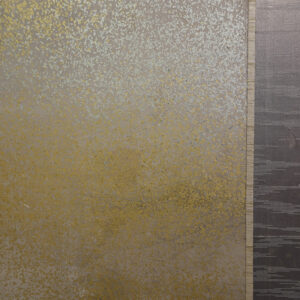 Late Edo 19th Century Japanese Screen, Birds Above Waves in the Gold Mist - Image 21