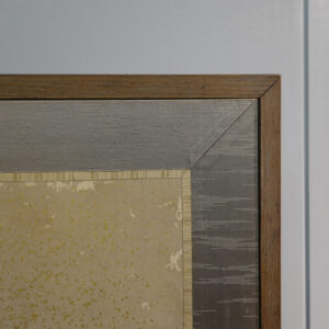 Late Edo 19th Century Japanese Screen, Birds Above Waves in the Gold Mist - Image 23