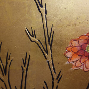 19th/20th Century Japanese Screen, Chrysanthemum Gilt Screen - Image 14