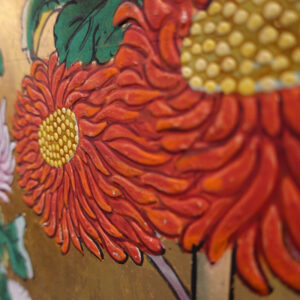 19th/20th Century Japanese Screen, Chrysanthemum Gilt Screen - Image 28