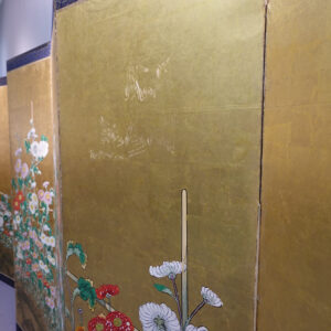 19th/20th Century Japanese Screen, Chrysanthemum Gilt Screen - Image 31