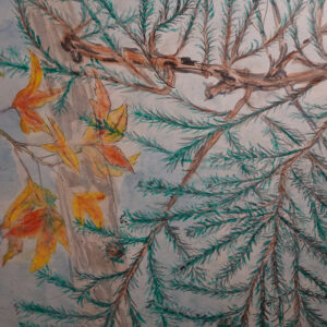 20th Century Japanese Screen, Deer in the Forest - Image 14