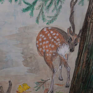 20th Century Japanese Screen, Deer in the Forest - Image 4