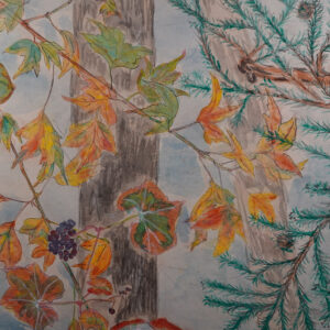 20th Century Japanese Screen, Deer in the Forest - Image 7
