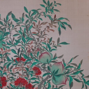 Late Edo 19th Century Japanese Screen, Four Season Flowers Masterpiece Silk Screen - Image 10