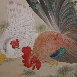 Late Edo 19th Century Japanese Screen, Four Season Flowers Masterpiece Silk Screen - Image 17