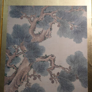 Late Edo 19th Century Japanese Screen, Four Season Flowers Masterpiece Silk Screen - Image 25