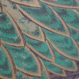 Late Edo Period Japanese Screen, Peacock Under Pine Tree - Image 12