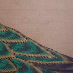 Late Edo Period Japanese Screen, Peacock Under Pine Tree - Image 13