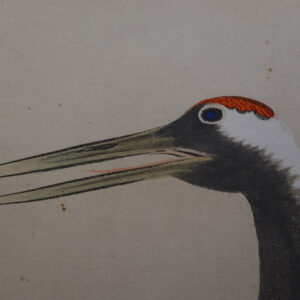 1917 Taisho Period Japanese Screen, Pine Trees and Cranes Screen - Image 7