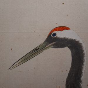 1917 Taisho Period Japanese Screen, Pine Trees and Cranes Screen - Image 6