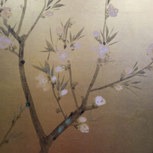 Late Edo to Meiji Period Japanese Screen, Plum Tree Gilt Screen - Image 16