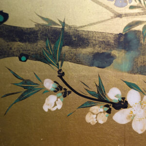 Late Edo to Meiji Period Japanese Screen, Plum Tree Gilt Screen - Image 13