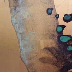 Late Edo to Meiji Period Japanese Screen, Plum Tree Gilt Screen - Image 9