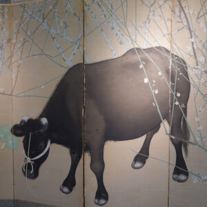 20th Century Japanese Screen, Spring Silk Screen - Image 3