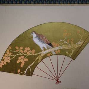 20th Century Japanese Screen, Birds and Flowers Scatted Fans Screen - Image 14